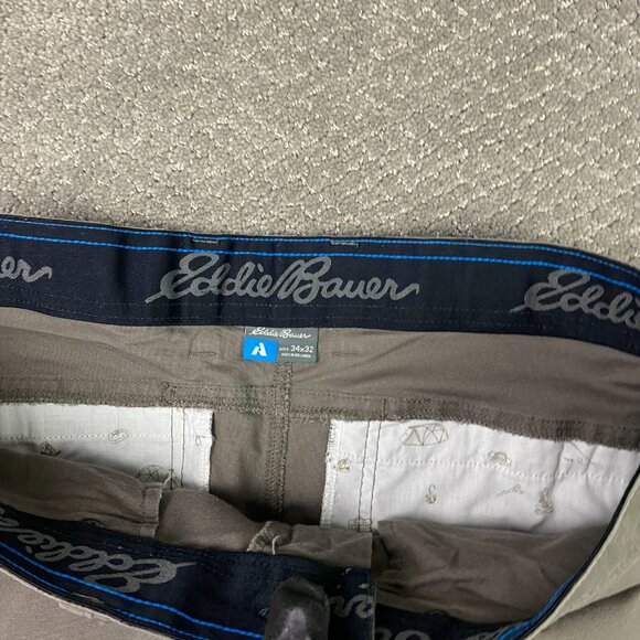 Eddie Bauer Rappel Canvas Pants Men's 34 x 32 Gray First Ascent Hiking Outdoor - Picture 8 of 16